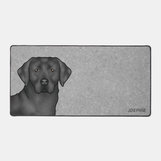 Black Labrador Retriever mignon Cartographie Lab C (Recto)