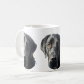 Black Labrador Retriever Mok (Voorkant links)