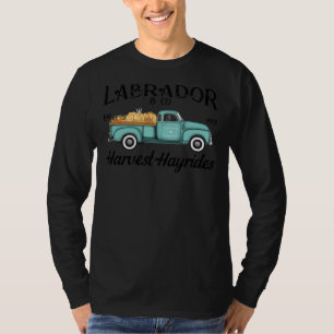 Black Labrador Retriever Oogst Hayride Antiek T T-shirt