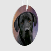 Black Labrador Retriever Ornament (voorkant)
