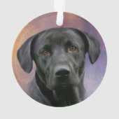 Black Labrador Retriever Ornament (achterkant)