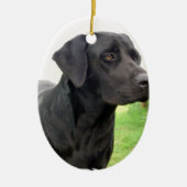 Black Labrador Retriever Ornament (Voorkant)