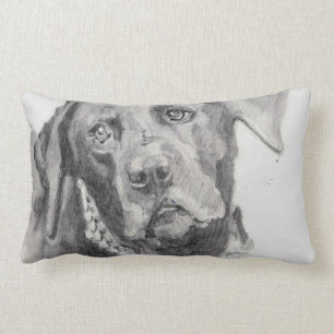 Black Labrador Retriever Pillow Kussen