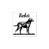 Black Labrador Retriever print aangepaste naam Rubberstempel (Afrduk)