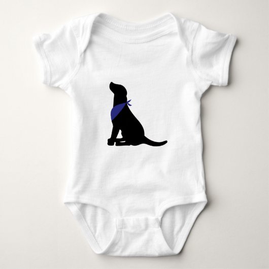 Black Labrador Retriever Romper (Voorkant)