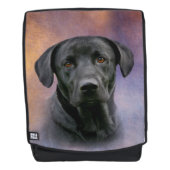 Black Labrador Retriever Rugtassen (Voorkant)