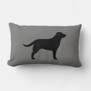Black Labrador Retriever Silhouette Hondenliefhebb Kussen