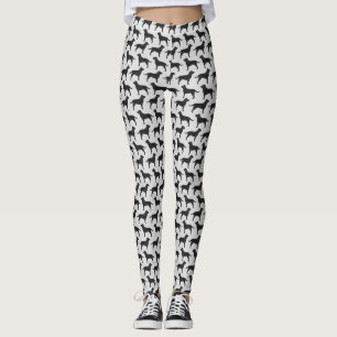 Black Labrador Retriever Silhouettes Labtern Patte Leggings