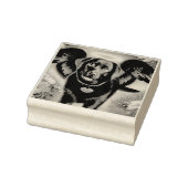 Black Labrador Retriever Wings Pet Loss Rubberstempel (Stempel)