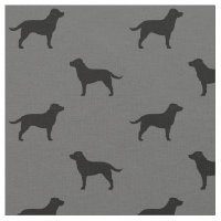 Black Labrador Retrievers Dog Silhouettes Pattern