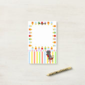 Black Labrador Student 3 Post-it® Notes (Op bureau)