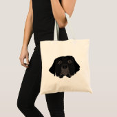 Black Labrador sur le Sac fourre-tout (Devant (produit))