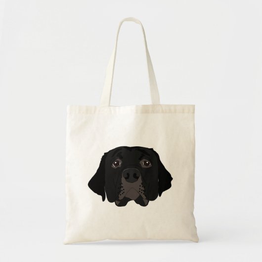 Black Labrador sur le Sac fourre-tout (Devant)