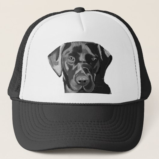 Black Labrador Trucker Pet (Voorkant)