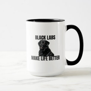 Black Labs maken het leven beter – koffiemok Mok