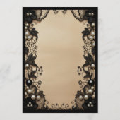 Black Lace and Pearls Menu (Achterkant)