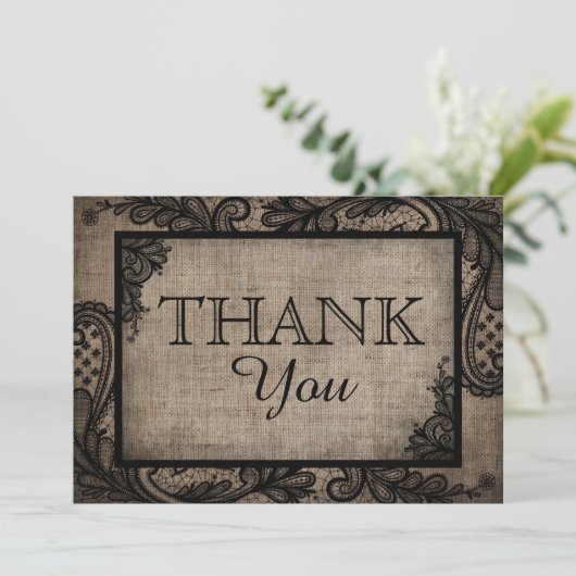 Black Lace Burlap Moderne Goth Merci (Debout devant)