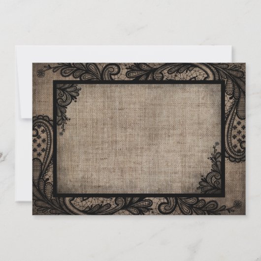 Black Lace Burlap Moderne Goth Merci (Dos)