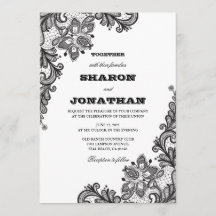 Black Lace Elegant Wedding