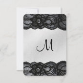 Black Lace et Satin Save the Date (Dos)