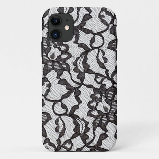 Black Lace iPhone4-hoesje Case-Mate iPhone Case (Achterkant)