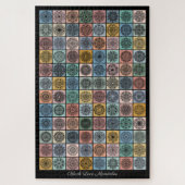 Black Lace Mandalas Applique Patchwork-ontwerp Legpuzzel (Verticaal)