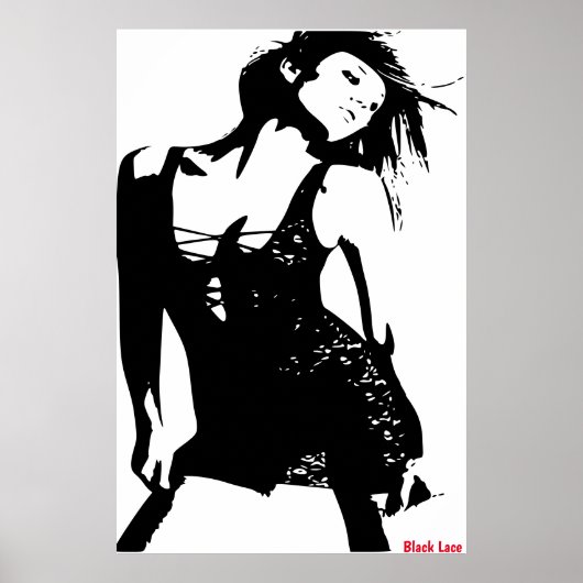 Black Lace Poster (Voorkant)