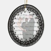 Black Lace Round Ornament (Links)