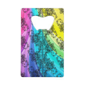 Black Lace Swirling Pastel Rainbow (Devant)