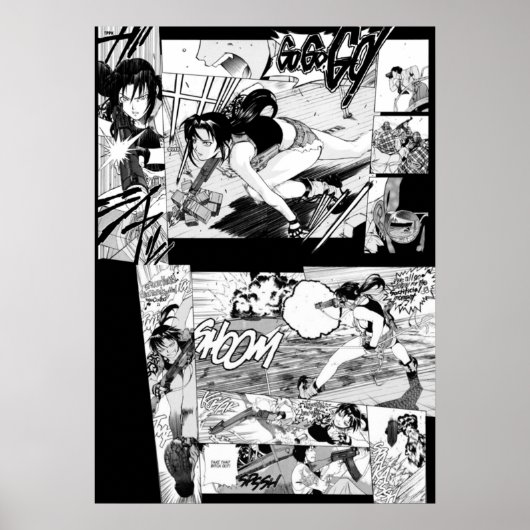 Black Lagoon manga Poster (Voorkant)