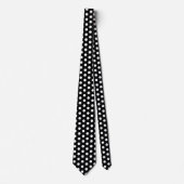 Black Large Polka Dot Stropdas (Voorkant)