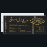 Black Las Vegas Boarding Pass Enregistrer la carte<br><div class="desc">Mariage à Fabulous Las Vegas Connectez-vous au billet d'avion de carte d'embarquement noir et or chic enregistrer la carte de date. Les invités adorent obtenir ces mariages de destination amusante, sauf les dates pour les Mariages de Vegas! Presque tout sur ce modèle Las Vegas Boarding Pass peut être changé lorsque...</div>