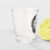 Black Laurel Wreath Shot Glas (Links)