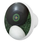 Black Lawn Bowl en Jack Keramische Knop (Rechts)