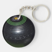 Black Lawn Bowl Sleutelhanger (Achterkant)