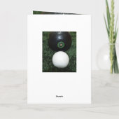 Black Lawn Bowls, Ajouter Votre Message Carte Anni (Dos)