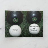 Black Lawn Bowls, Ajouter Votre Message Carte Anni (Intérieur)