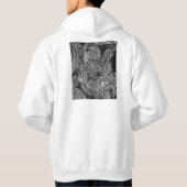 Black leafs hoodie (Achterkant)