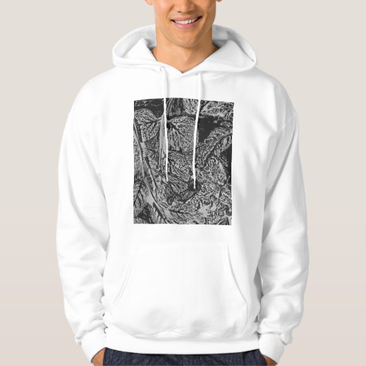 Black leafs hoodie (Voorkant)