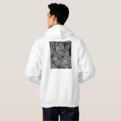 Black leafs hoodie (Achterkant volledig)