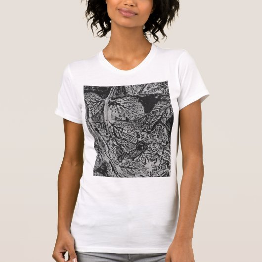 Black leafs t-shirt (Voorkant)