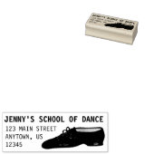 Black Leather Jazz Dance Shoe Studio Adres Rubberstempel (Gestempeld)