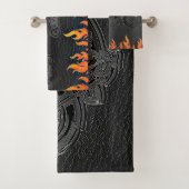 Black Leather Orange Flames (En situation)