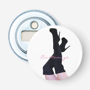 Black Leather Thigh-high Boots Thunder_Cove Button Flesopener