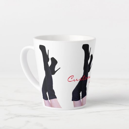 Black Leather Thigh-high Boots Thunder_Cove Latte Mok (Linkerhoek)