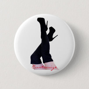 Black Leather Thigh-high Boots Thunder_Cove Ronde Button 5,7 Cm