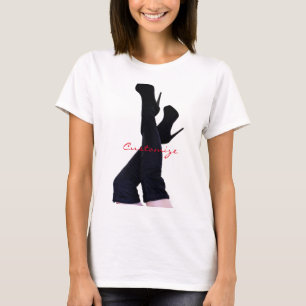 Black Leather Thigh-high Boots Thunder_Cove T-shirt