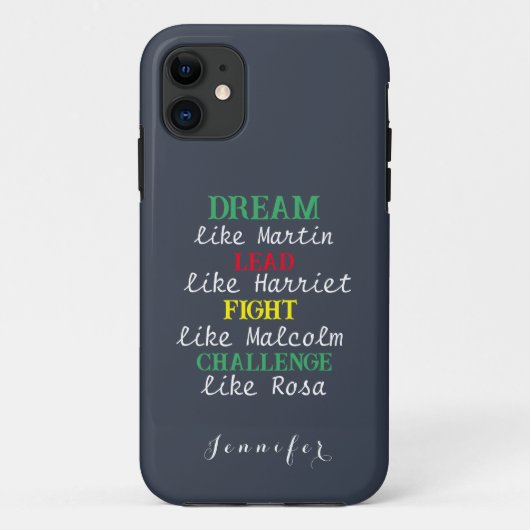 Black legacy BLM zwarte geschiedenis maand 2024 Case-Mate iPhone Case (Achterkant)
