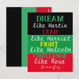 Black legacy BLM zwarte geschiedenis maand Briefka Briefkaart