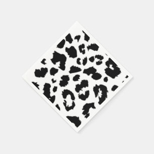 BLACK LEOPARD PRINT SERVET